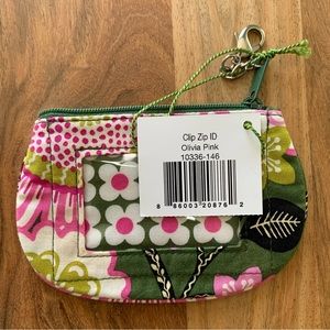 NWT Clip Zip ID Olivia Vera Bradley